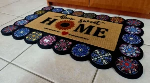 Home Sweet Home Multi-Coloured Welcome Mat