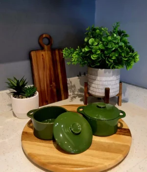 Green Small Oven Dish Set of 2