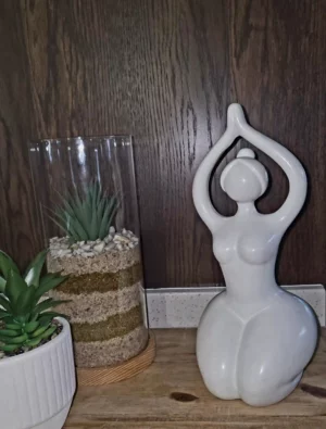 White Curvy Lady Ornament