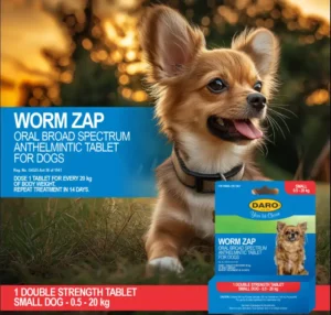 Worm Zap Tablets - Small Dog - Daro