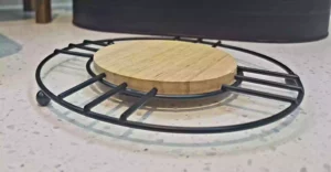 Metal & Wood Heat-Resistant Pot Stand – Round
